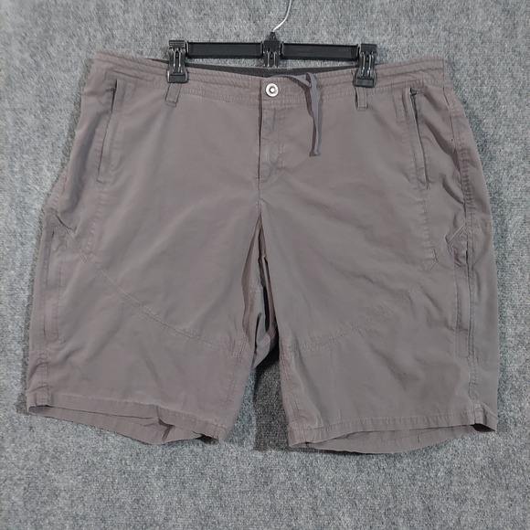 Kuhl Shorts Womens 18W Gray Outdoor Hiking‎ Trail Stretch Quick Dry Mountain - Picture 1 of 11